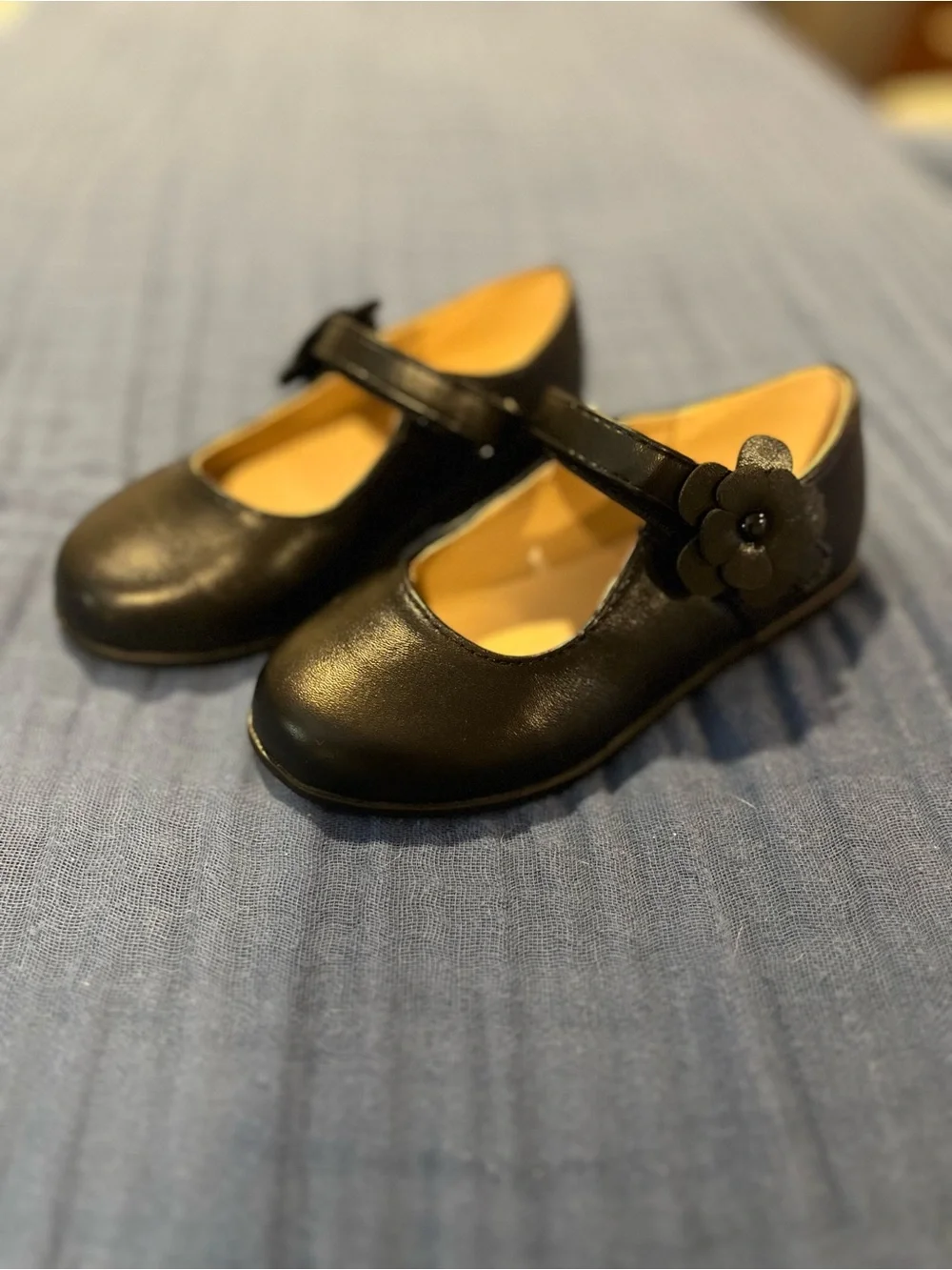 Children’s Place toddler Mary Janes with flower accent - TWO pairs